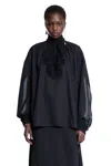 Ann Demeulemeester Woman Black Tops In Black