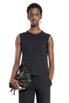 Ann Demeulemeester Woman Black Tops In Black