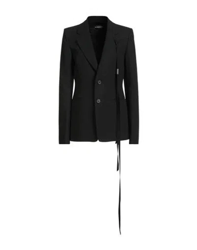 Ann Demeulemeester Woman Blazer Black Size 12 Cotton