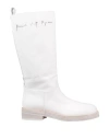 Ann Demeulemeester Ivory Canvas Jose Boots In White