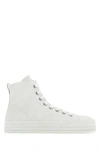 Ann Demeulemeester Flat Sole Modern High-top Sneakers In White
