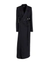 Ann Demeulemeester Belted Coat With Pockets In Black Wool In Black