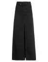 Ann Demeulemeester Woman Denim Skirt Black Size 12 Cotton