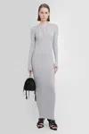 Ann Demeulemeester Gray Enza Maxi Dress In Grey