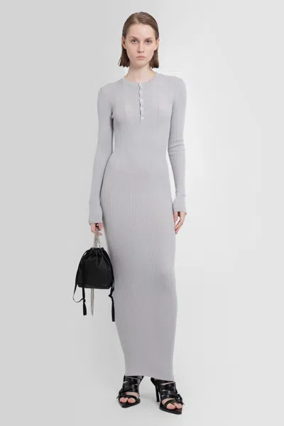 Ann Demeulemeester Gray Enza Maxi Dress In Grey