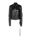 Ann Demeulemeester Woman Jacket Black Size 6 Leather In Black