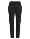 Ann Demeulemeester Woman Denim Pants Black Size 30 Cotton