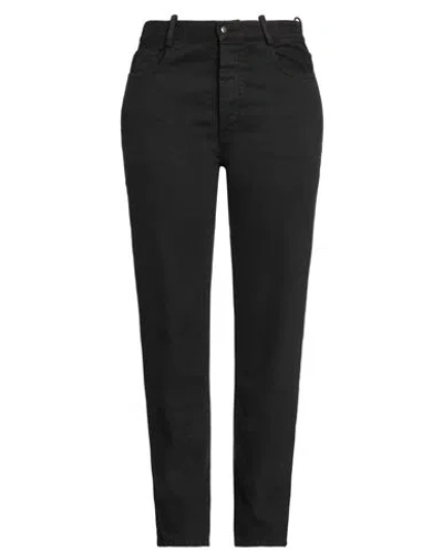 Ann Demeulemeester Woman Denim Pants Black Size 30 Cotton