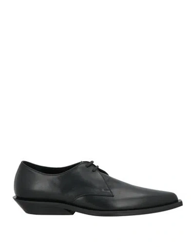 Ann Demeulemeester Woman Lace-up Shoes Black Size 8 Leather