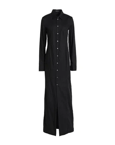 Ann Demeulemeester Woman Maxi Dress Black Size 10 Cotton