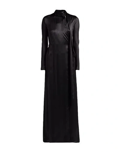 Ann Demeulemeester Woman Maxi Dress Black Size 10 Silk
