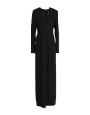 Ann Demeulemeester Woman Maxi Dress Black Size 10 Virgin Wool, Elastane In Black