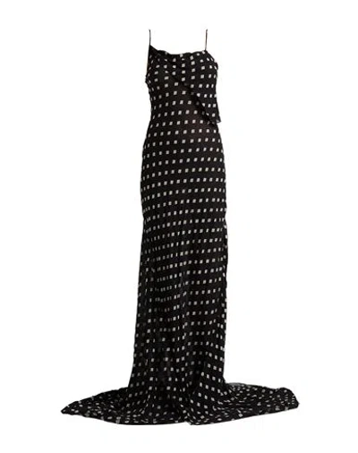 Ann Demeulemeester Woman Maxi Dress Black Size 10 Viscose, Polyester