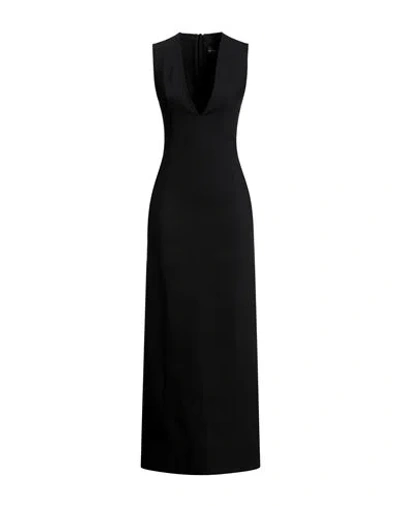 Ann Demeulemeester Woman Maxi Dress Black Size 14 Wool, Elastane