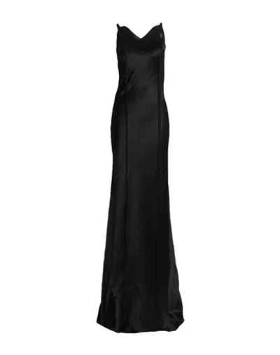 Ann Demeulemeester Woman Maxi Dress Black Size 8 Acetate