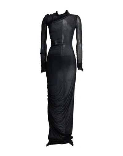 Ann Demeulemeester Woman Maxi Dress Black Size L Modal, Silk