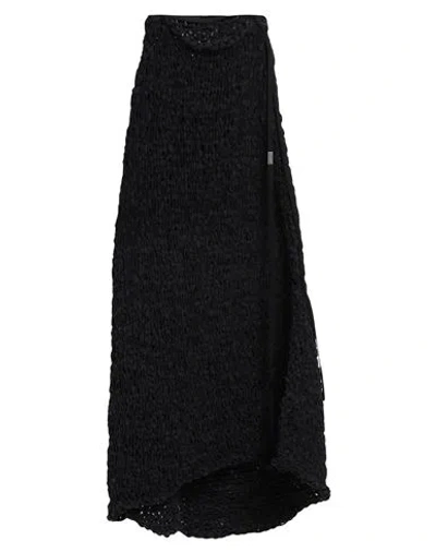 Ann Demeulemeester Woman Maxi Skirt Black Size 10 Cotton