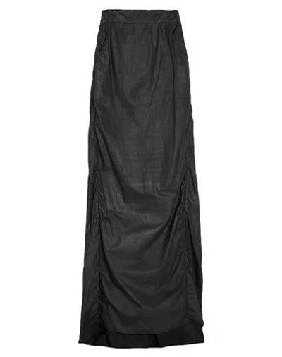 Ann Demeulemeester Woman Maxi Skirt Black Size 8 Cotton
