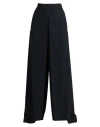 Ann Demeulemeester Woman Maxi Skirt Black Size 8 Cotton In Blue