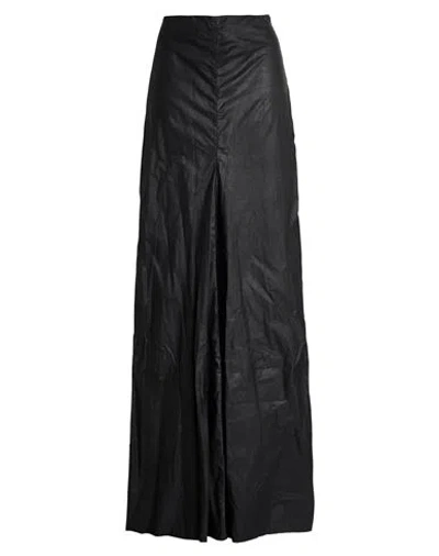 Ann Demeulemeester Woman Maxi Skirt Black Size 8 Cotton