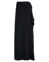 Ann Demeulemeester Woman Maxi Skirt Black Size 8 Silk, Calfskin In Black