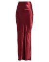 Ann Demeulemeester Woman Maxi Skirt Burgundy Size 8 Viscose In Red