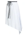 Ann Demeulemeester Midi Skirts In White