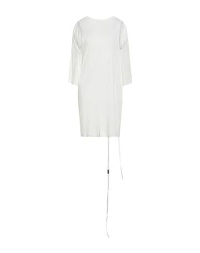 Ann Demeulemeester Woman Mini Dress Cream Size L Viscose In White