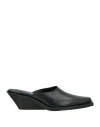 Ann Demeulemeester Woman Mules & Clogs Black Size 8 Leather