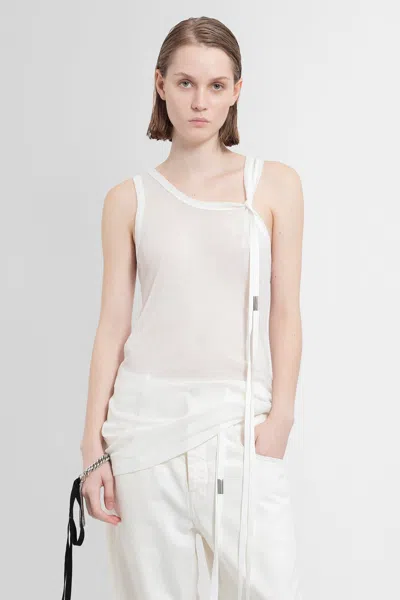Ann Demeulemeester Woman Off-white T-shirts & Tank Tops