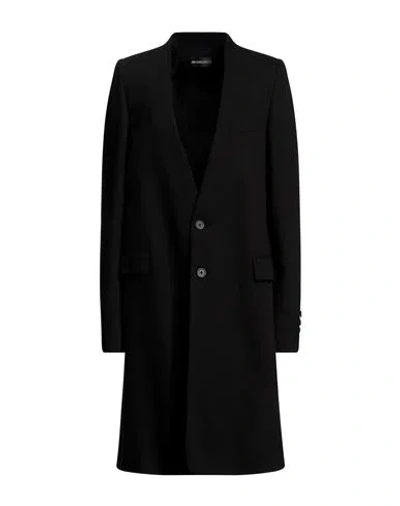 Ann Demeulemeester Woman Overcoat Black Size 14 Viscose