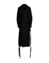 Ann Demeulemeester Woman Overcoat & Trench Coat Black Size 12 Cotton