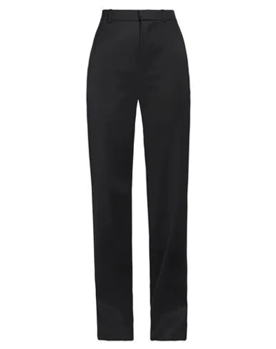 ANN DEMEULEMEESTER ANN DEMEULEMEESTER WOMAN PANTS BLACK SIZE 6 VIRGIN WOOL, POLYAMIDE