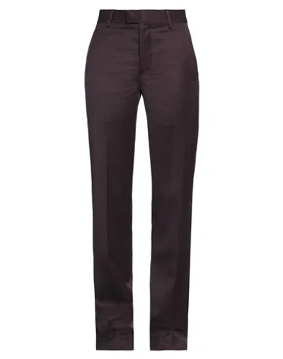 Ann Demeulemeester Woman Pants Deep Purple Size 10 Virgin Wool