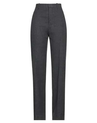 Ann Demeulemeester Woman Pants Lead Size 10 Virgin Wool In Grey