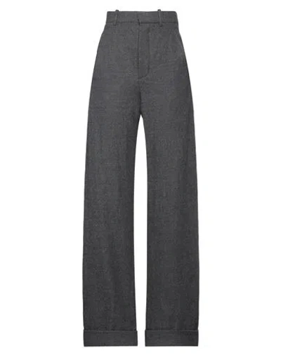 Ann Demeulemeester Woman Pants Lead Size 8 Virgin Wool In Grey