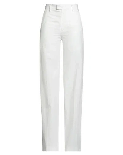 Ann Demeulemeester Woman Pants White Size 8 Cotton