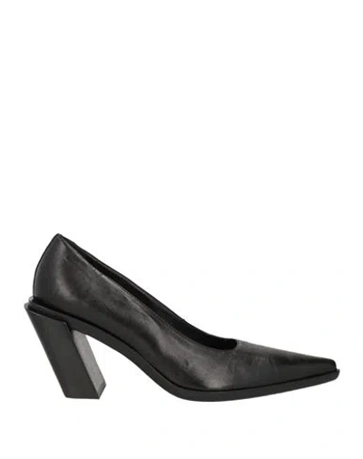 Ann Demeulemeester Woman Pumps Black Size 5 Leather