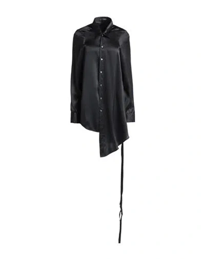 Ann Demeulemeester Woman Shirt Black Size 10 Silk
