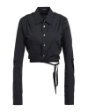 Ann Demeulemeester Woman Shirt Black Size 12 Cotton