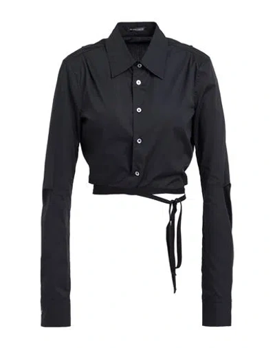 Ann Demeulemeester Woman Shirt Black Size 12 Cotton