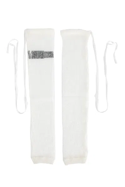 Ann Demeulemeester Woman  Socks In White