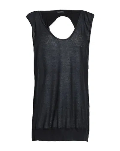 Ann Demeulemeester Woman Sweater Black Size M Cotton, Cashmere, Silk