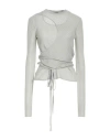 Ann Demeulemeester Woman Sweater Light Grey Size M Cotton In Grey