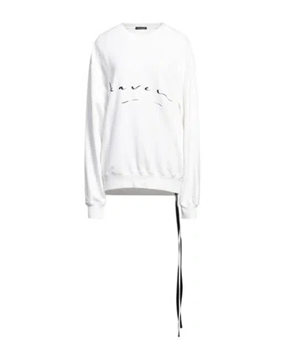 Ann Demeulemeester Woman Sweatshirt White Size L Cotton