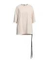 Ann Demeulemeester Woman T-shirt Beige Size M Cotton