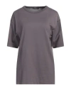 Ann Demeulemeester Woman T-shirt Lead Size M Cotton In Grey