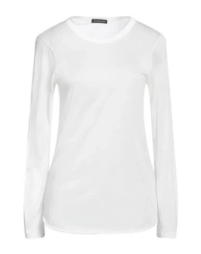 Ann Demeulemeester Woman T-shirt Ivory Size L Cotton, Silk In White