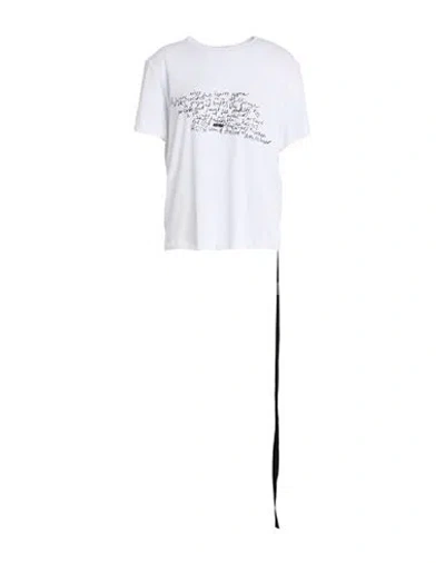 Ann Demeulemeester Woman T-shirt White Size L Cotton