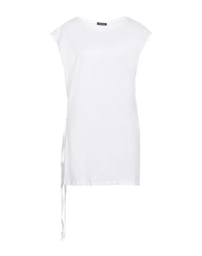 Ann Demeulemeester Woman T-shirt White Size L Cotton